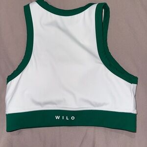 WILO Green and White Tank Top